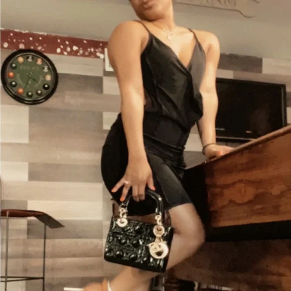 PLT black slinky mini dress - Picture 5 of 5